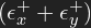 (\epsilon^{+}_x + \epsilon^{+}_y)