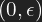 (0, \epsilon)